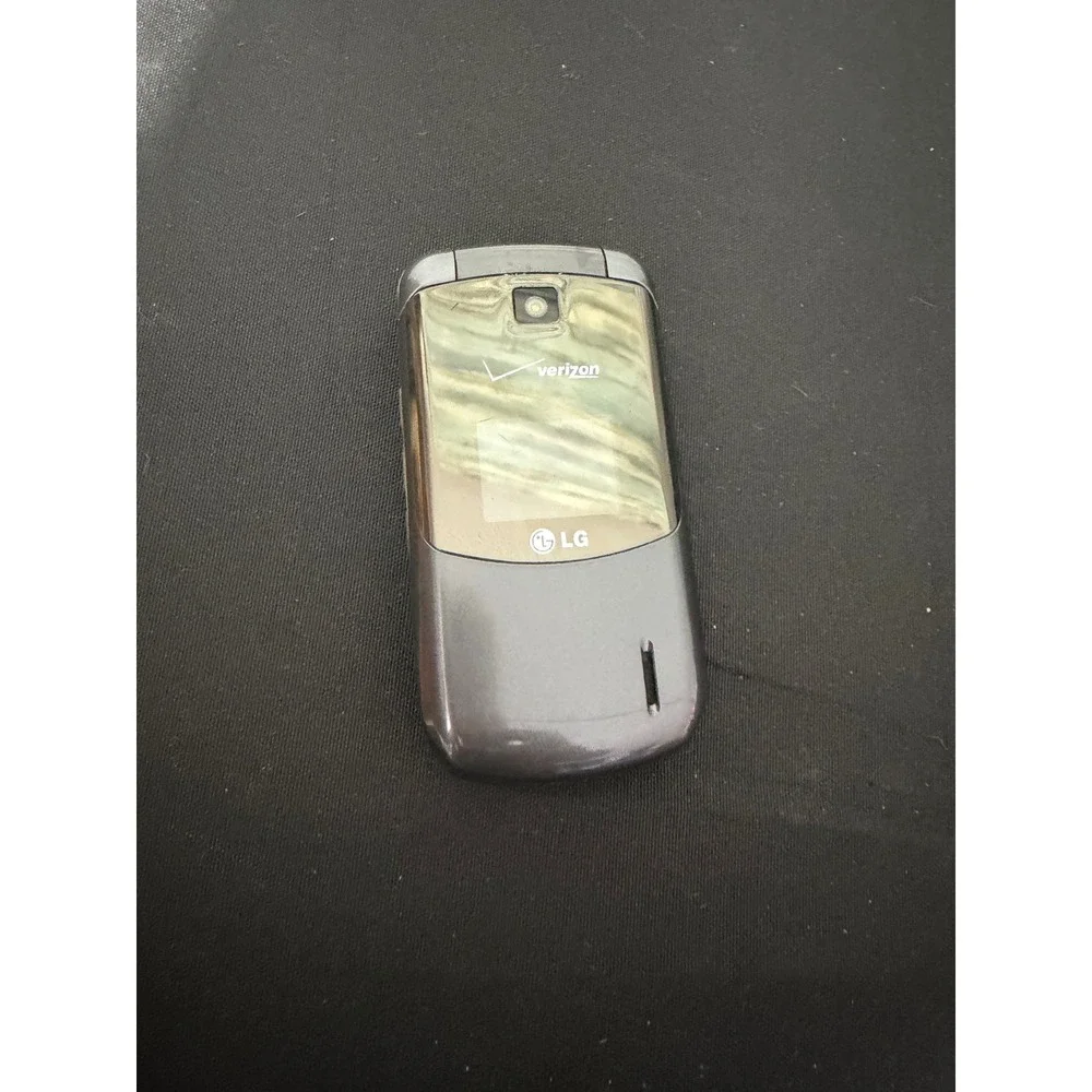 LG VX5500 Flip Phone Small Gray Good Verizon Wireless Dual Display Camera